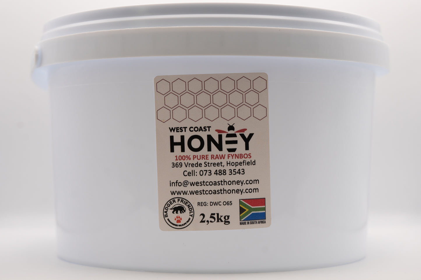 2.5kg Bucket of raw West Coast honey